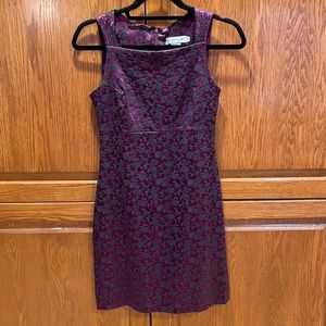 Rampage size 3 Y2K purple with black textured flowers.